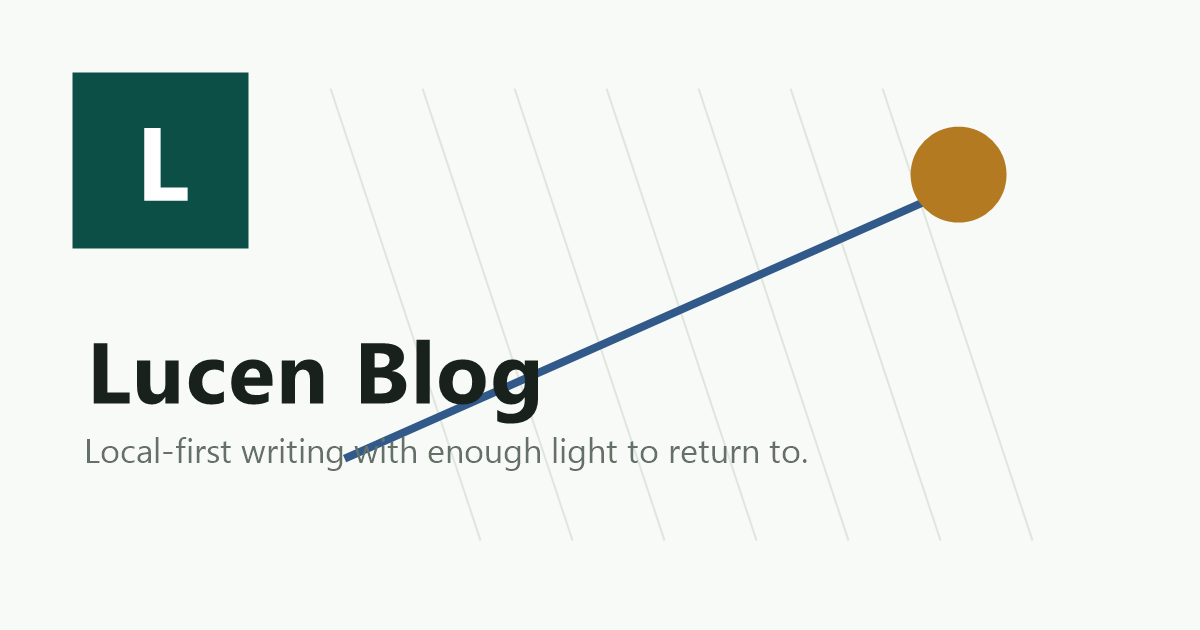 Lucen Blog visual cover